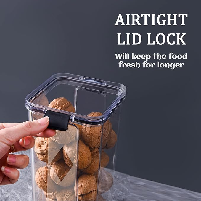 Premium Airtight Kitchen Storage Containers – BPA Free | Stackable | Space-Saving Design