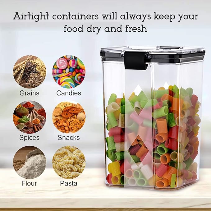 Premium Airtight Kitchen Storage Containers – BPA Free | Stackable | Space-Saving Design
