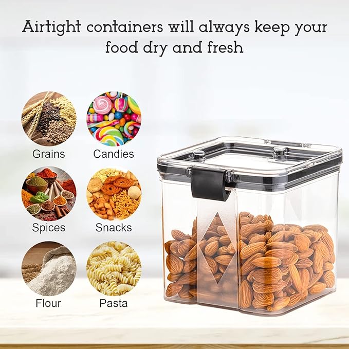 Premium Airtight Kitchen Storage Containers – BPA Free | Stackable | Space-Saving Design