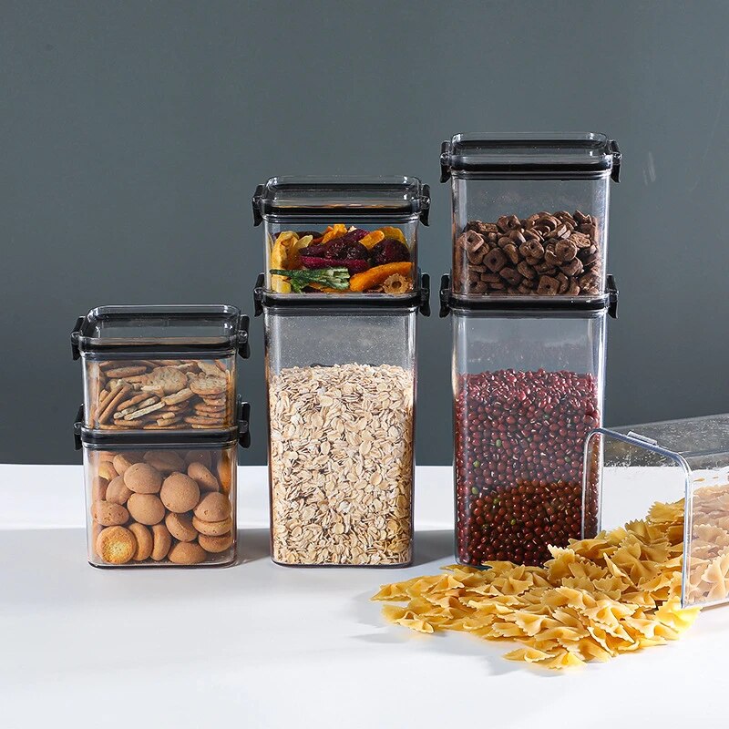 Premium Airtight Kitchen Storage Containers – BPA Free | Stackable | Space-Saving Design